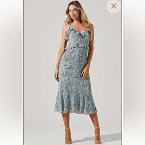 ASTR wildflower ruffle dress
